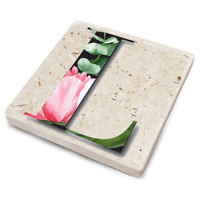 Hermia Set de 4 Posavasos de Piedra Natural Multicolor